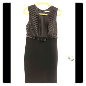 Calvin Klein Sleeveless Belted Dress